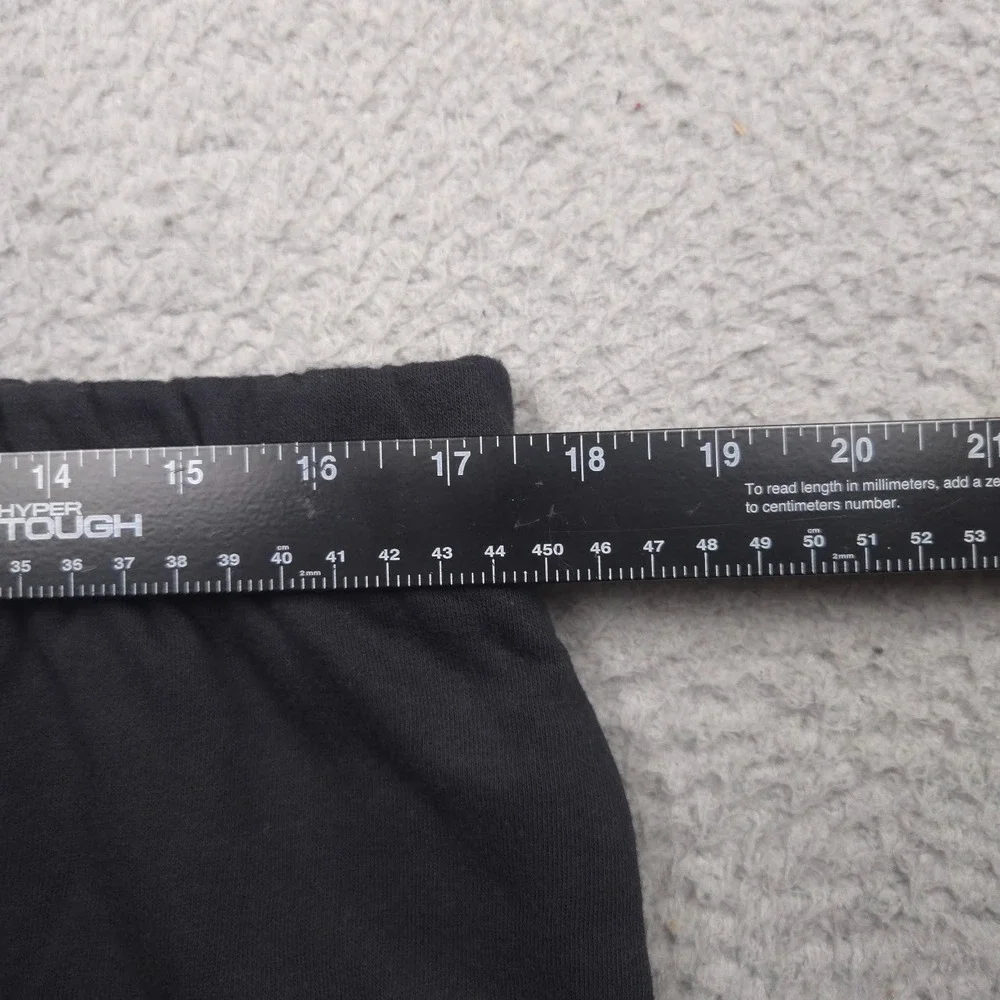 The North Face Men XL Black Fleece Sweat Shorts Big Half Dome Logo Drawstring